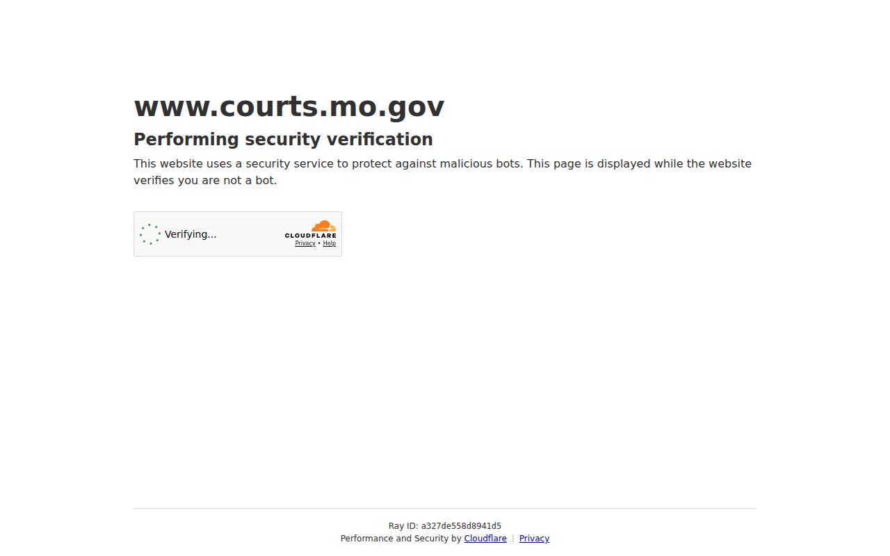St. Clair County case lookup source showing Missouri public file viewer and ECASE information